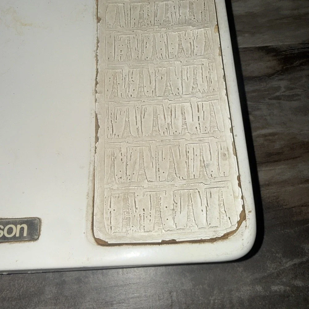 Vintage Hanson Bathroom Weight Scale White Retro Prop Wear Areas Works
